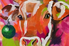 Christmas Cow I , 30 x 30 cm