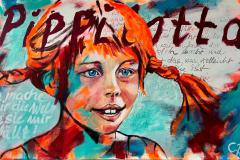 Pippi Langstrumpf XI  120 x 70 cm VERKAUFT