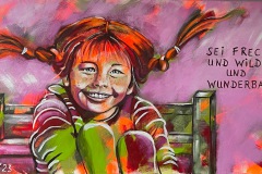 Pippi Langstrumpf III 120x70 cm Auftragsarbeit